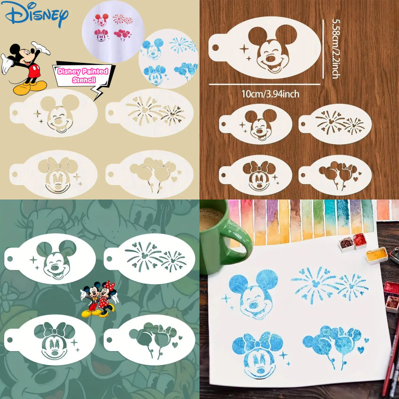 Kingdom Kids Education - Disney Mickey Minnie Mouse Painted Stencil
