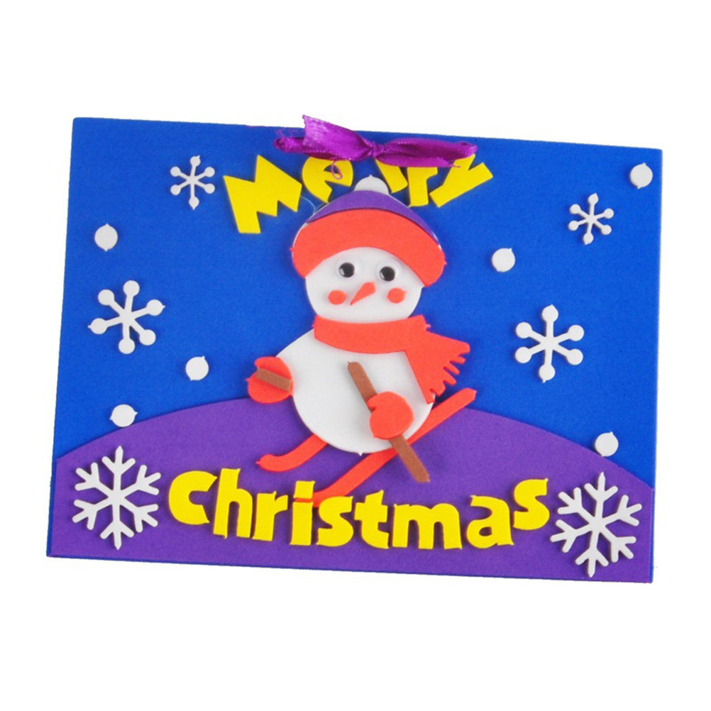 Kids Education Card - 3Pcs DIY Cards Making Christmas Greeting