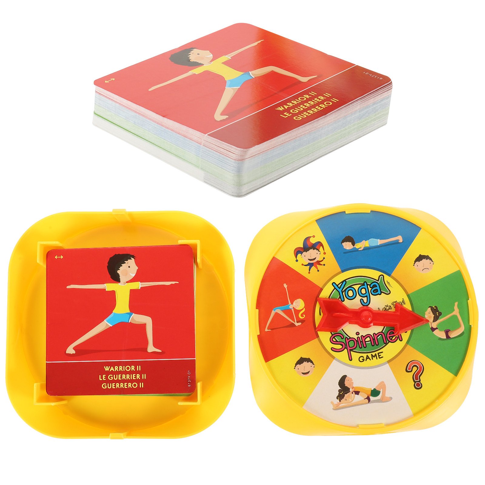Kids Yoga Education - 1Set Family Yoga Interactive Educational Turnable