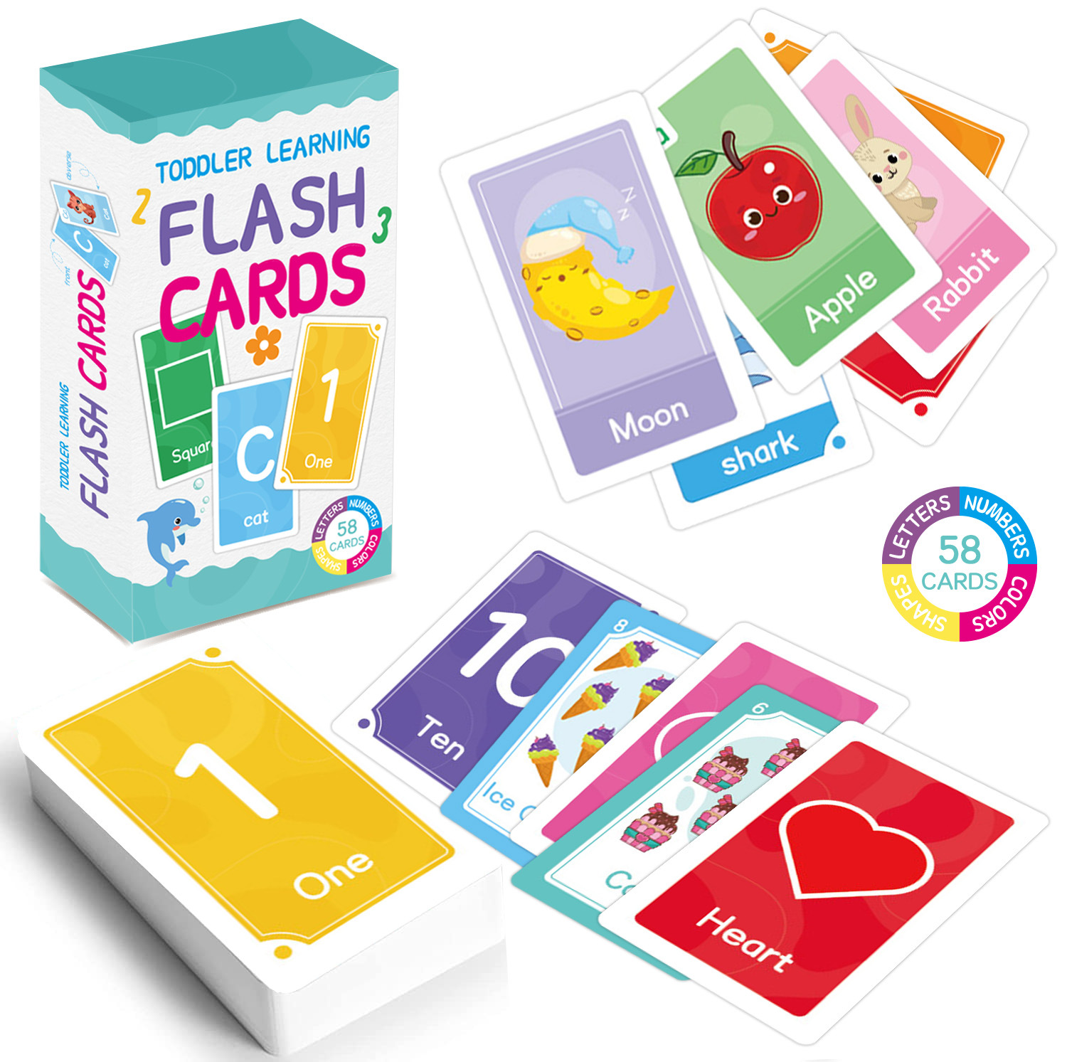 58 Pcs ABC Alphabet Flashcards - Kids Education Card recensie en prijs