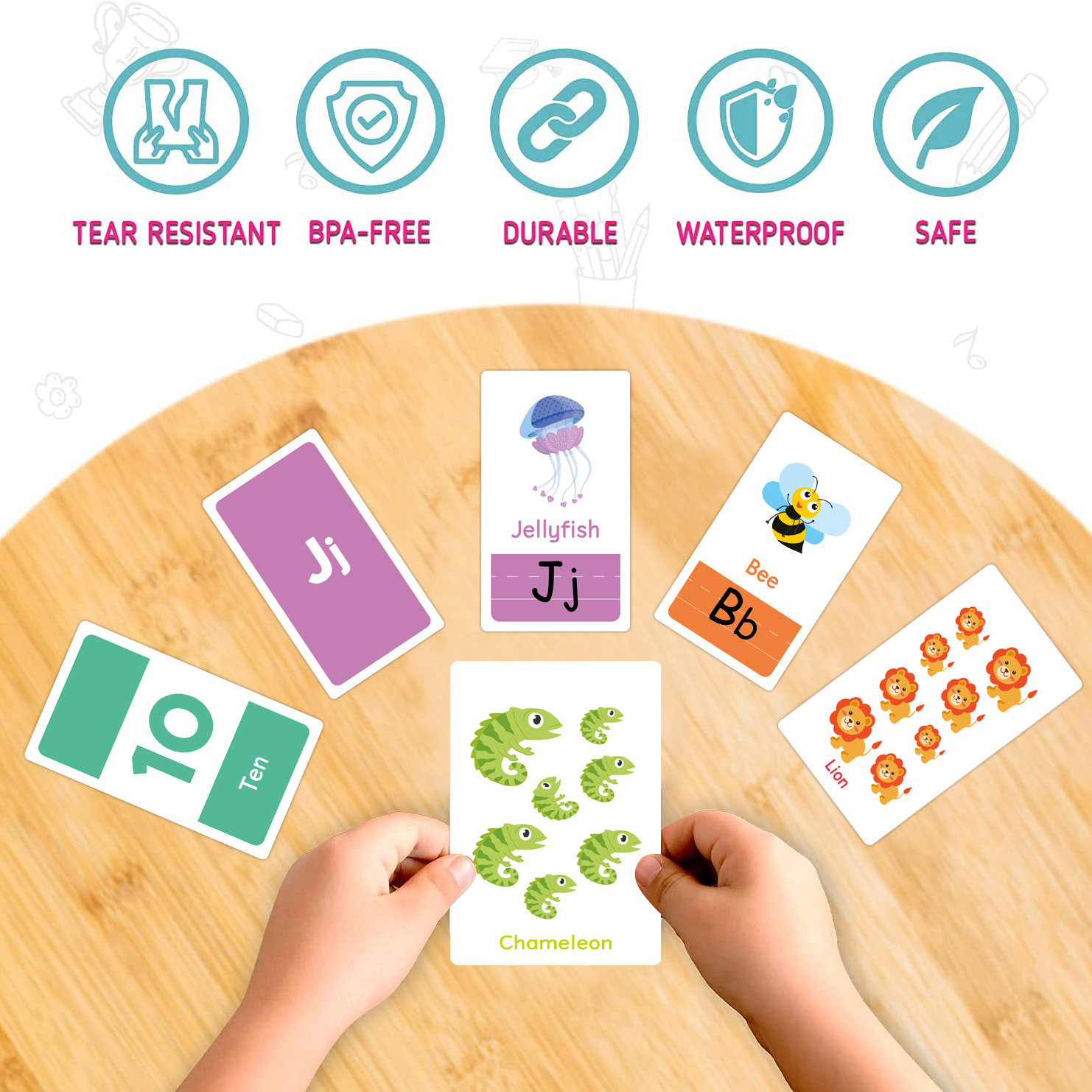 58 Pcs ABC Alphabet Flashcards - Kids Education Card recensie en prijs