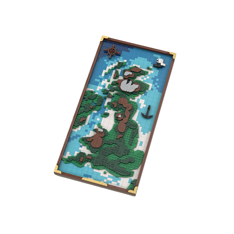 1509pcs MOC Topographic Map Th - Kingdom Kids Education recensie en prijs