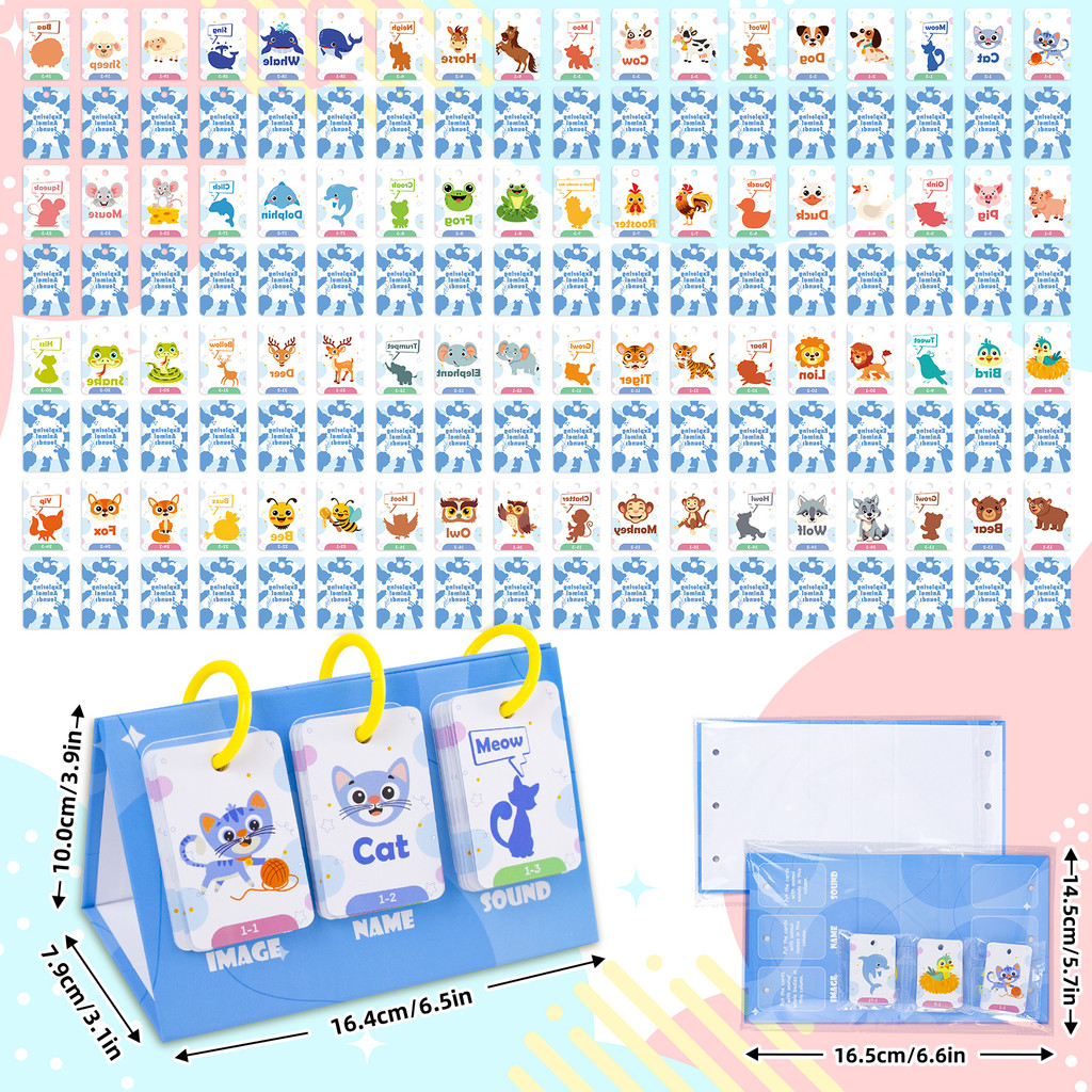 72Pcs Kids Learn Animal Sounds - Kids Education Card recensie en prijs