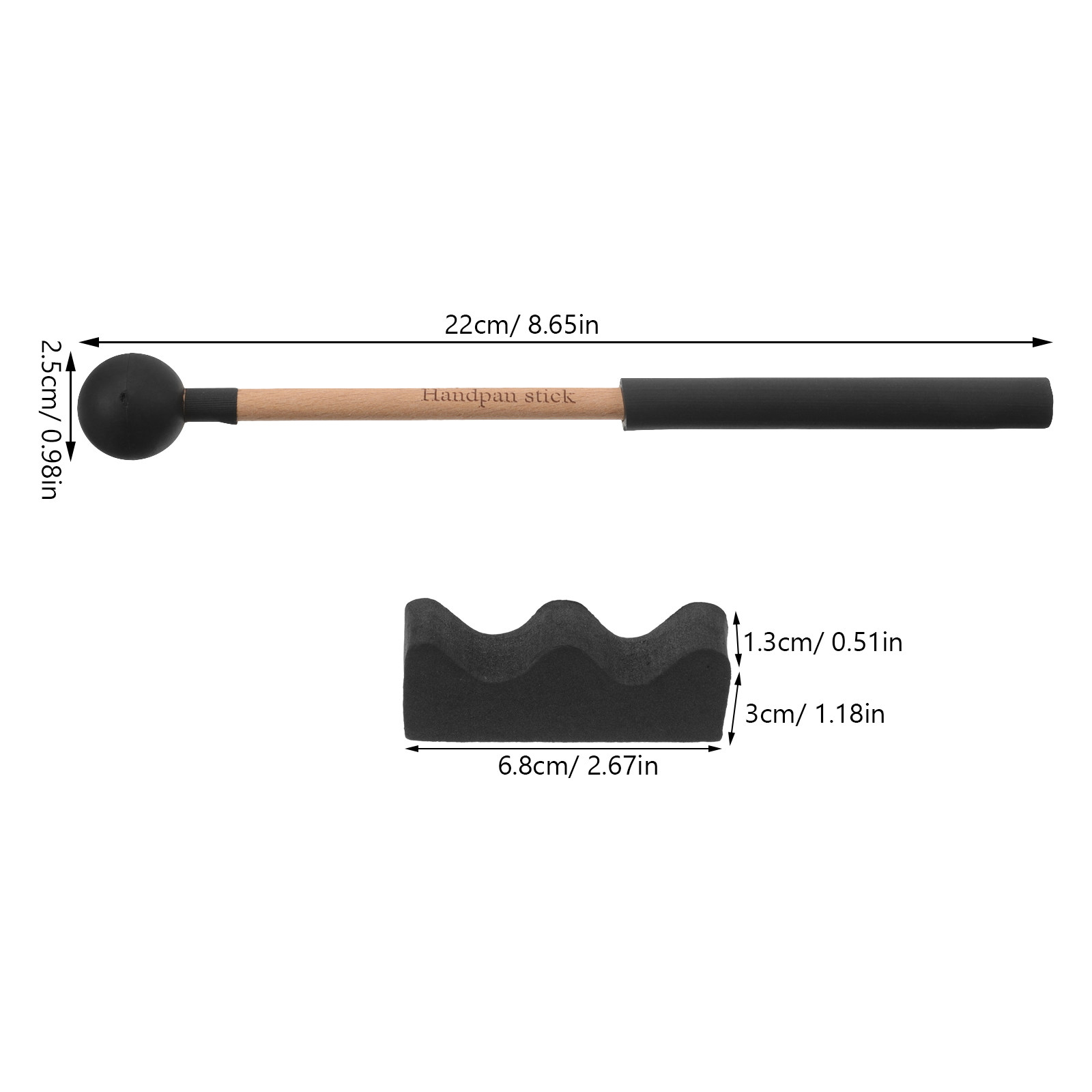 2Pcs Tongue Drum Sticks Wooden - Kids Yoga Education recensie en prijs
