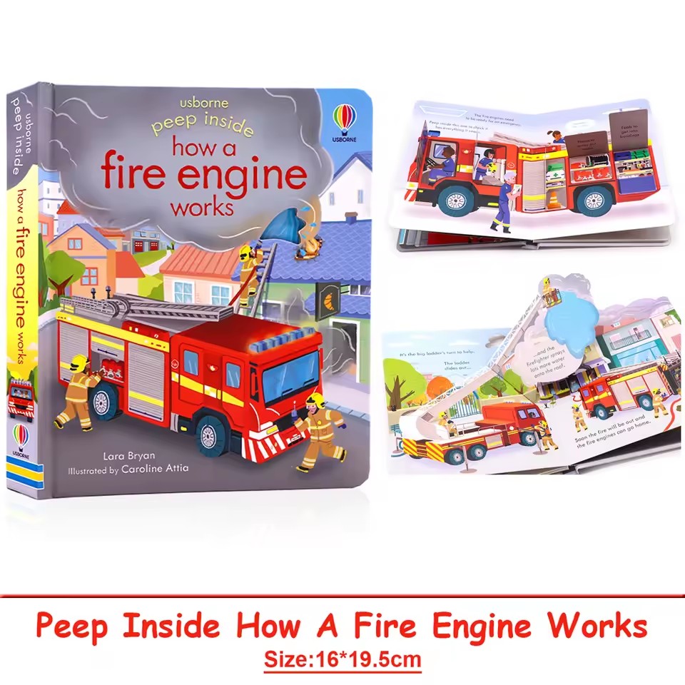 Usborne Peep Inside How A Fire - Kids Education In Us recensie en prijs