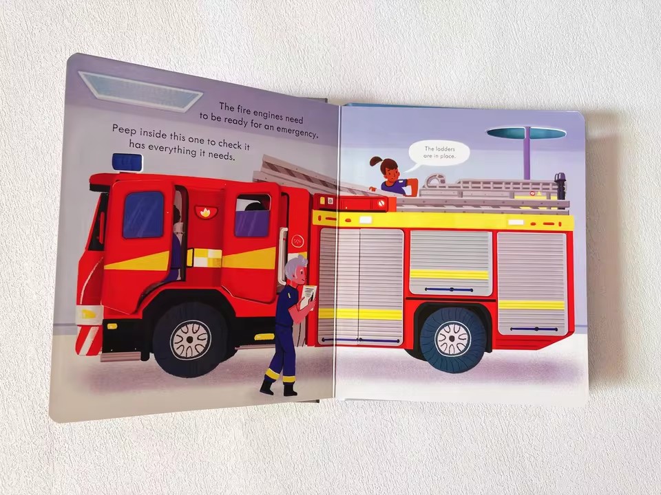 Usborne Peep Inside How A Fire - Kids Education In Us recensie en prijs