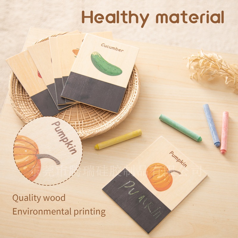 Wooden Cognition Flash Cards W - Kids Education Card recensie en prijs