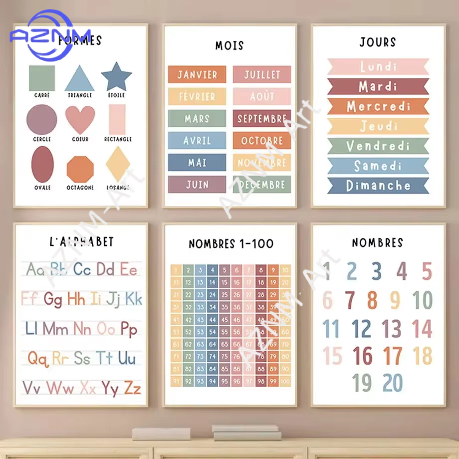 1PC ，English French Number Alp - Kids Educational - Alphabet Numbers & More recensie en prijs
