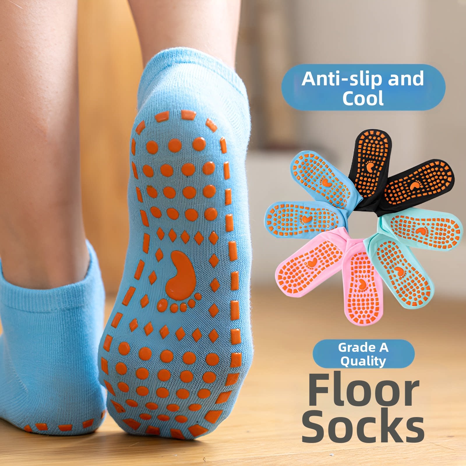 Non-slip Floor Sock Covers Tra - Kids Yoga Education recensie en prijs