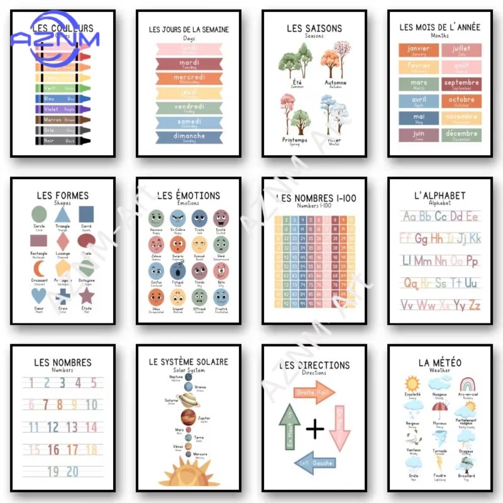 1Pc Bilingual French Education - Kids Educational - Alphabet Numbers & More recensie en prijs