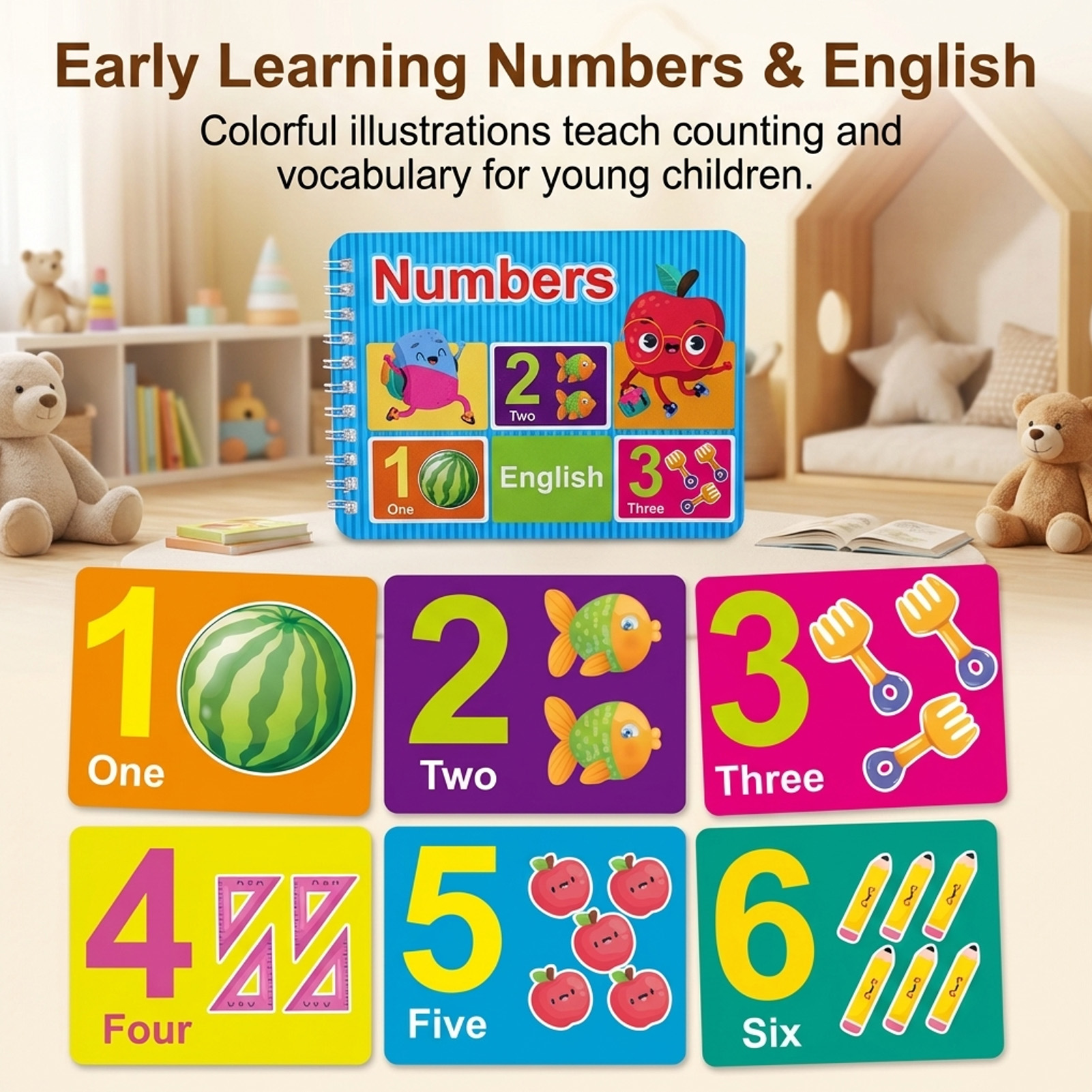 Early Education Cognitive Card - Kids Educational - Alphabet Numbers & More recensie en prijs