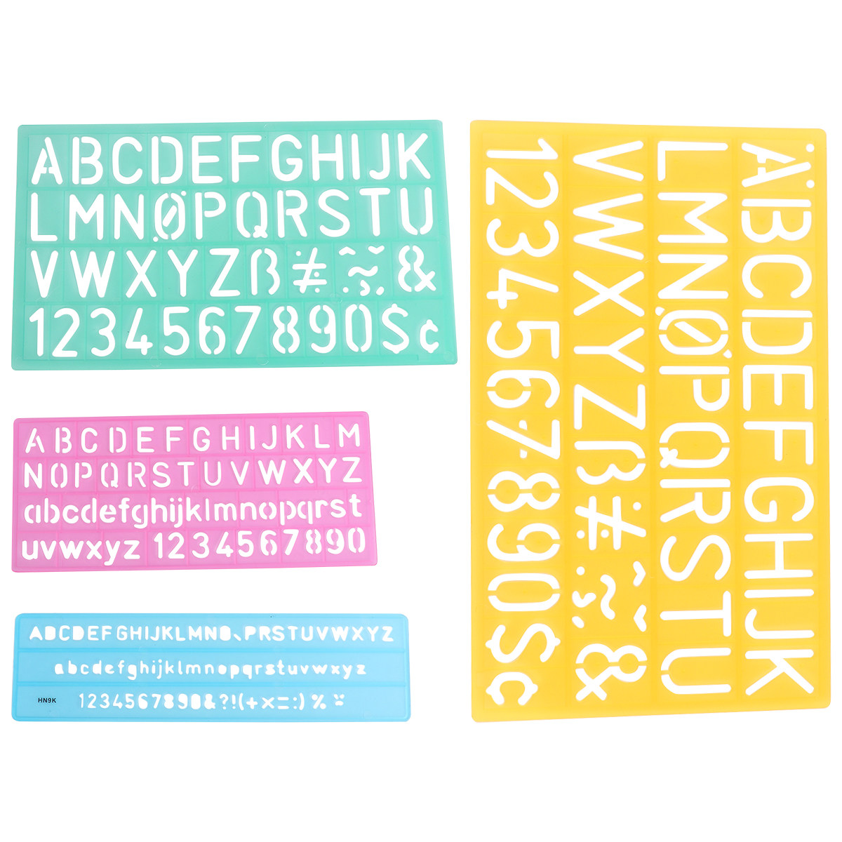 4Pcs Plastic Graffiti Rulers A - Kids Educational - Alphabet Numbers & More recensie en prijs