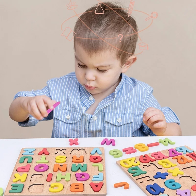 Colorful Alphabet Number Woode - Kids Educational - Alphabet Numbers & More recensie en prijs