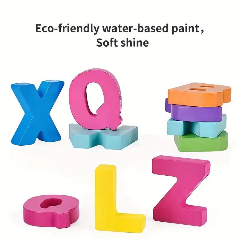 Colorful Alphabet Number Woode - Kids Educational - Alphabet Numbers & More recensie en prijs