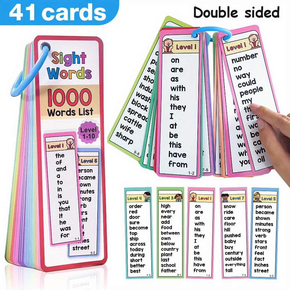 1000 Sight Words Flash Cards f - Kids Education Card recensie en prijs