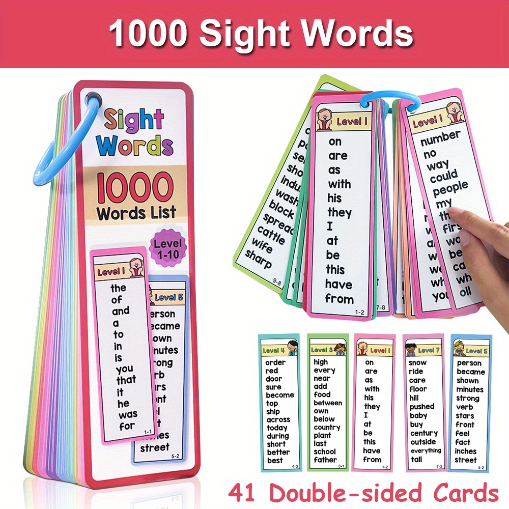 1000 Sight Words Flash Cards f - Kids Education Card recensie en prijs