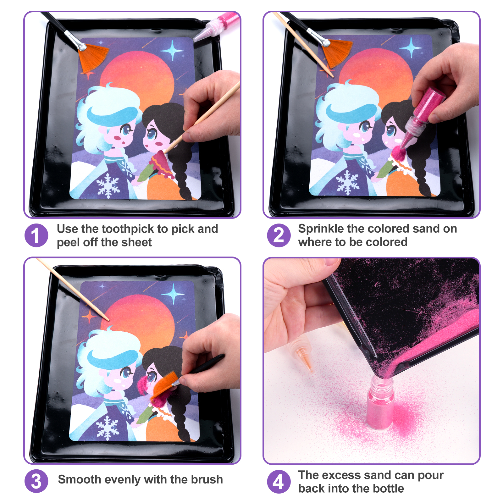 DIY Sand Painting Animal Princ - Kids Education Card recensie en prijs