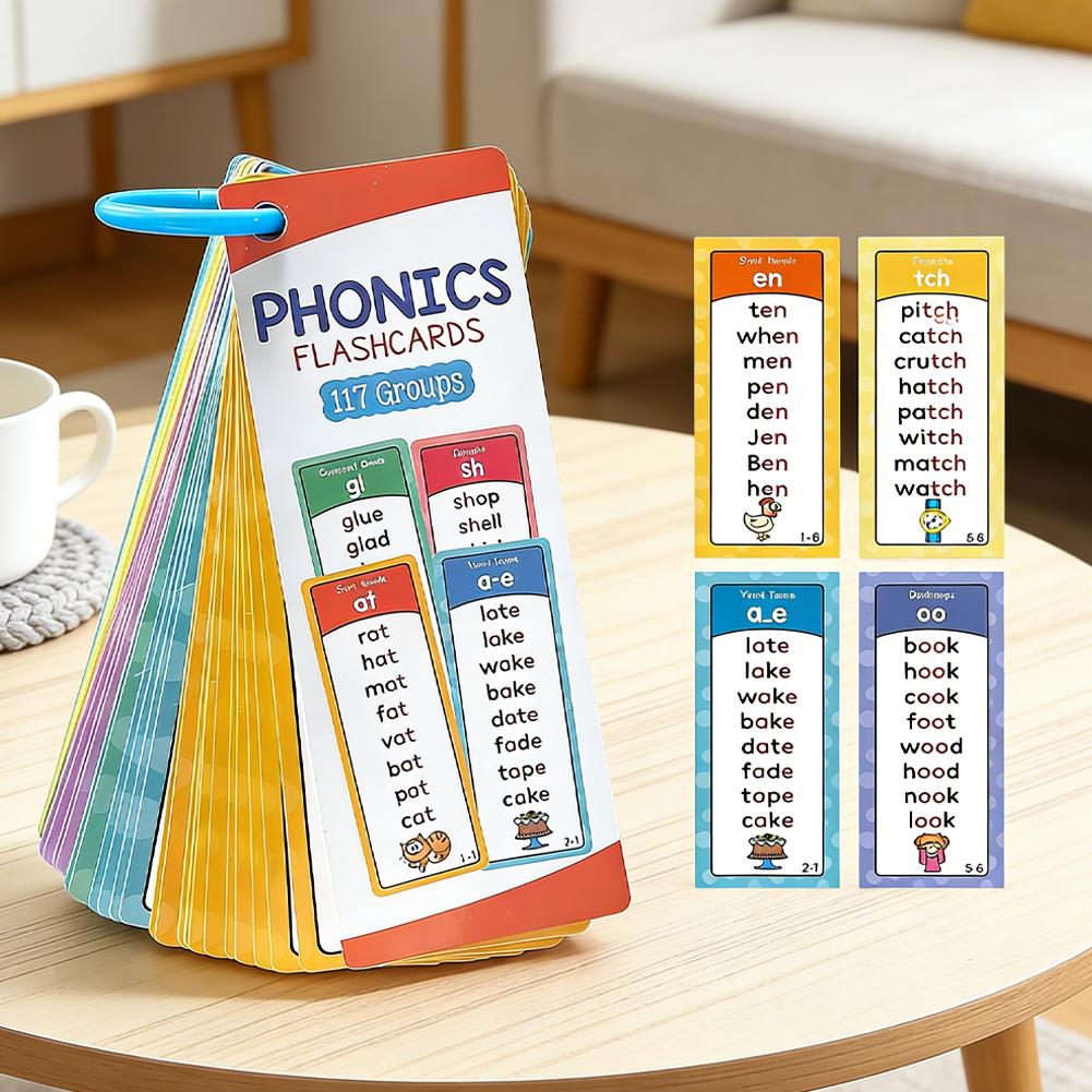 117 Groups Phonics Flashcards  - Kids Education Card recensie en prijs
