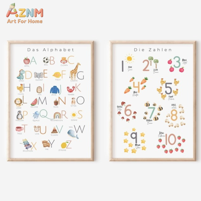 AZNM German Alphabet Numbers C - Kids Educational - Alphabet Numbers & More recensie en prijs