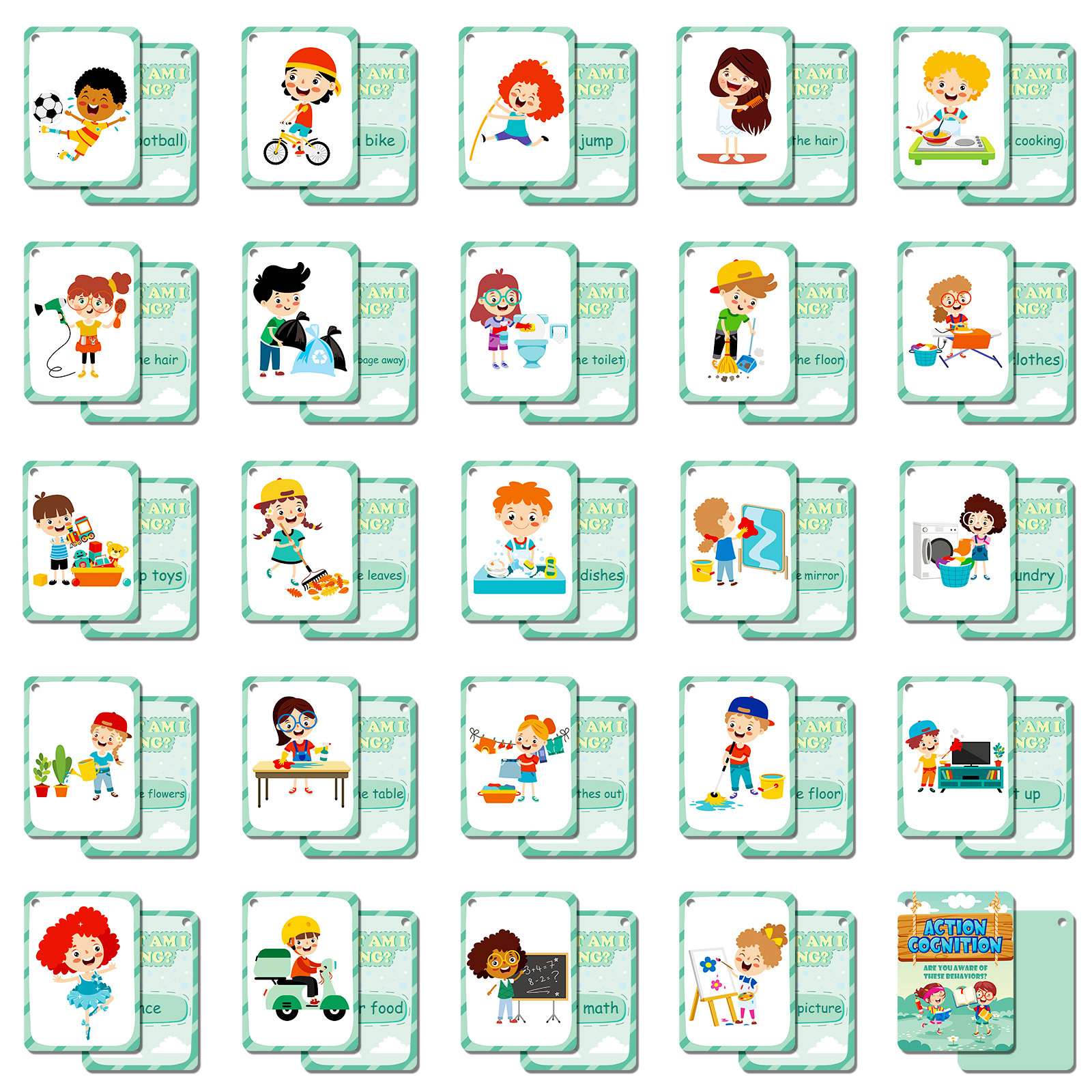 50Pcs/Set Cognition Learning C - Kids Education Card recensie en prijs