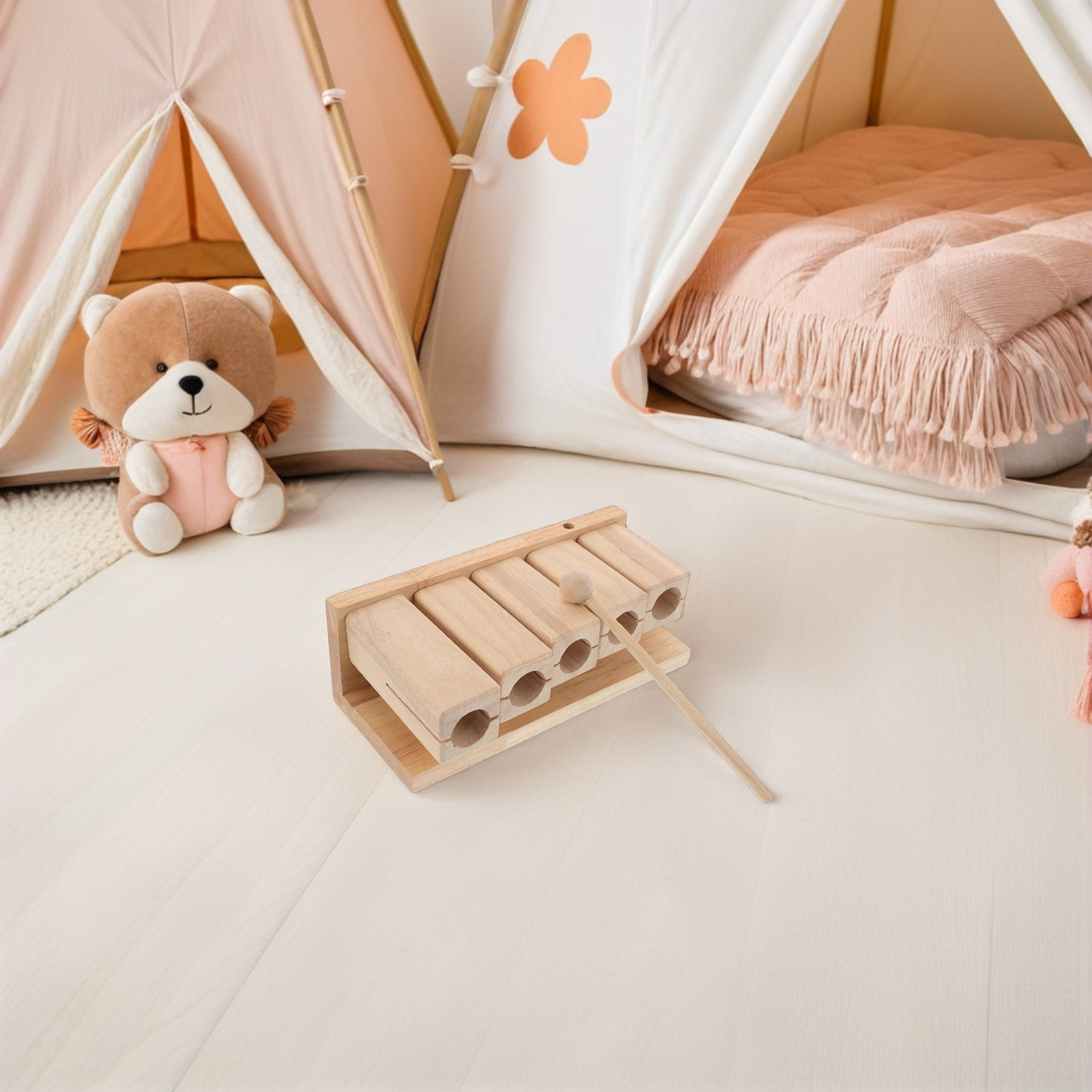 Wood Percussion Tones Hand Per - Kids Yoga Education recensie en prijs