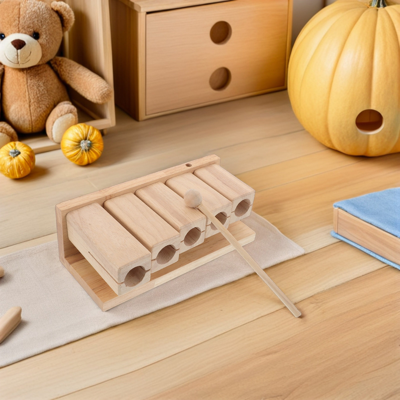 Wood Percussion Tones Hand Per - Kids Yoga Education recensie en prijs