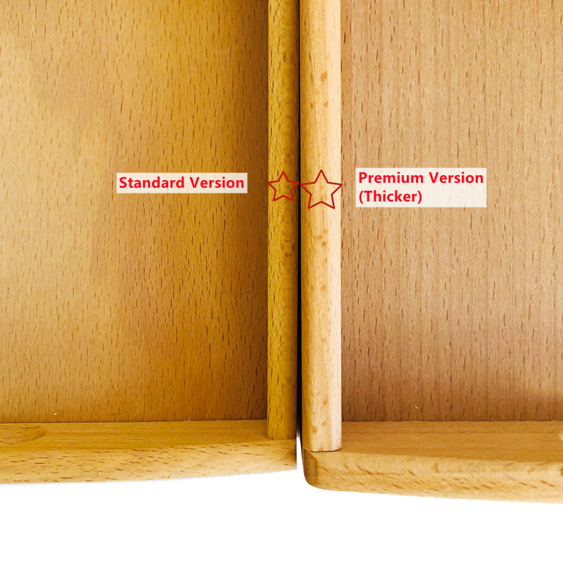 Wood Montessori Tray With Comp - Kids Education Jobs recensie en prijs