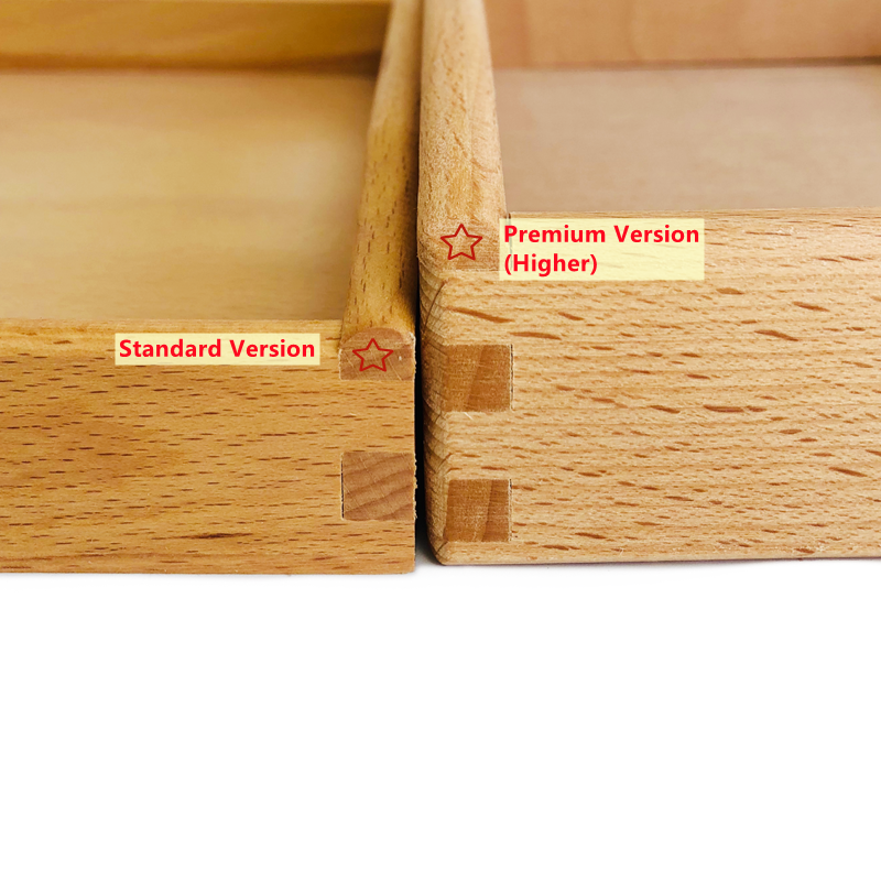 Wood Montessori Tray With Comp - Kids Education Jobs recensie en prijs